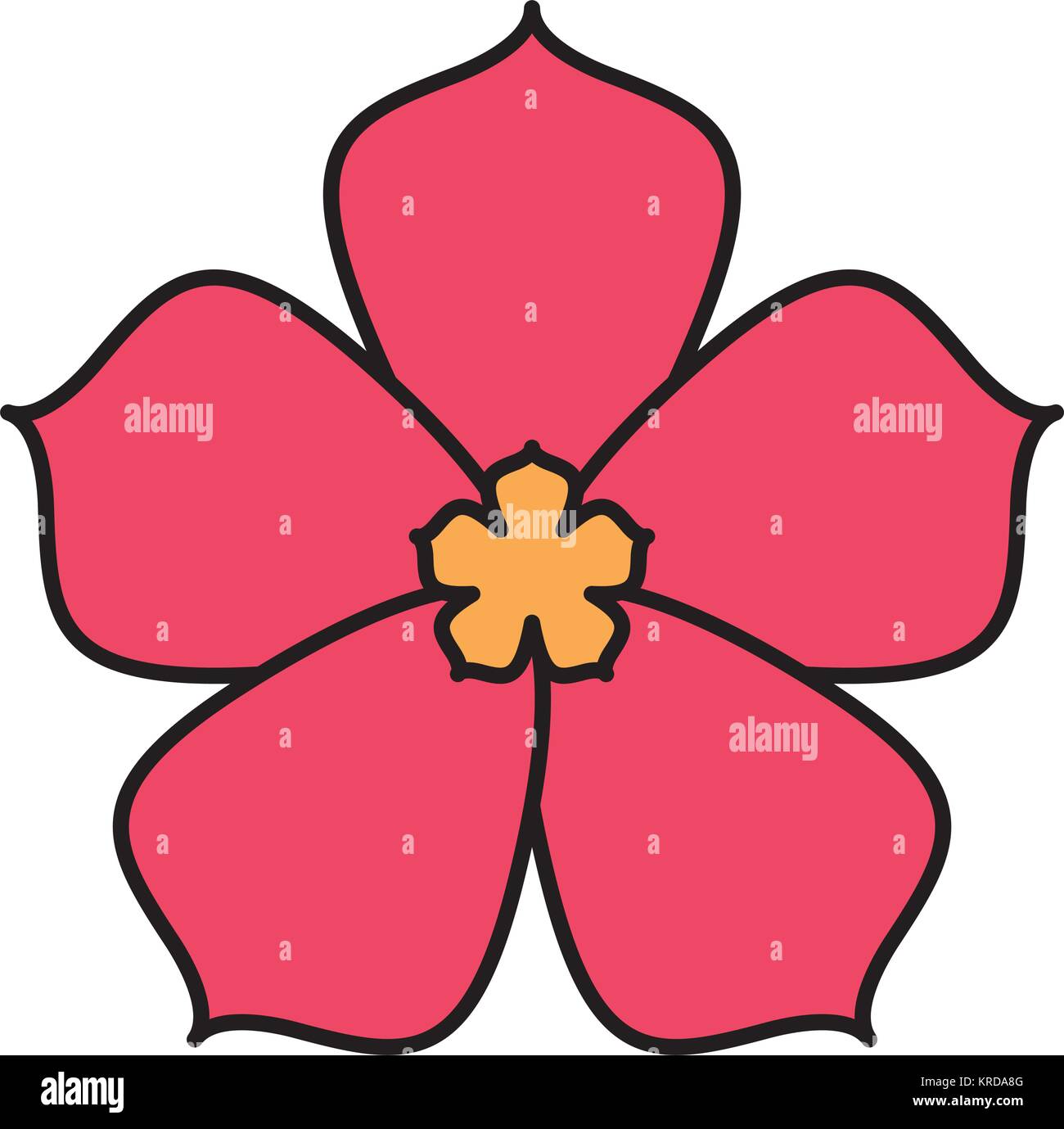 cute flower isolated icon Stock Vector Image & Art - Alamy