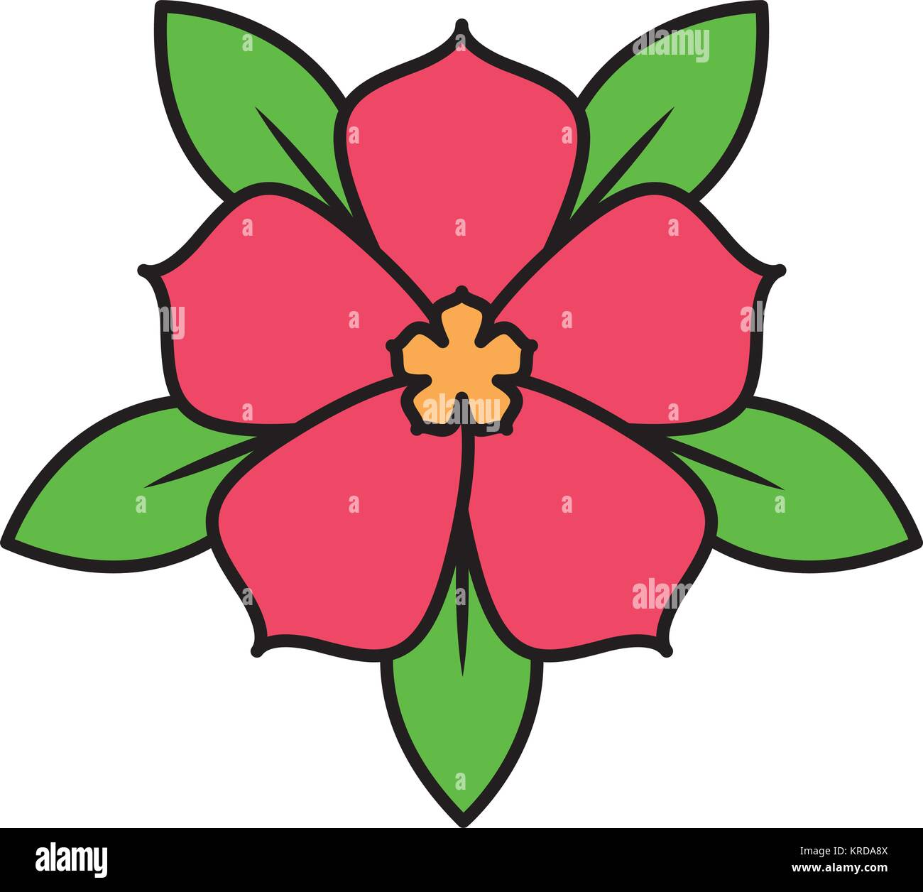 cute flower isolated icon Stock Vector Image & Art - Alamy