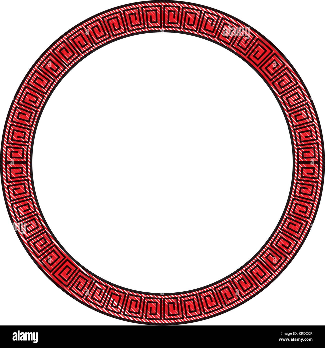 Decorative Round Frame For Design Template Circle Frame Design
