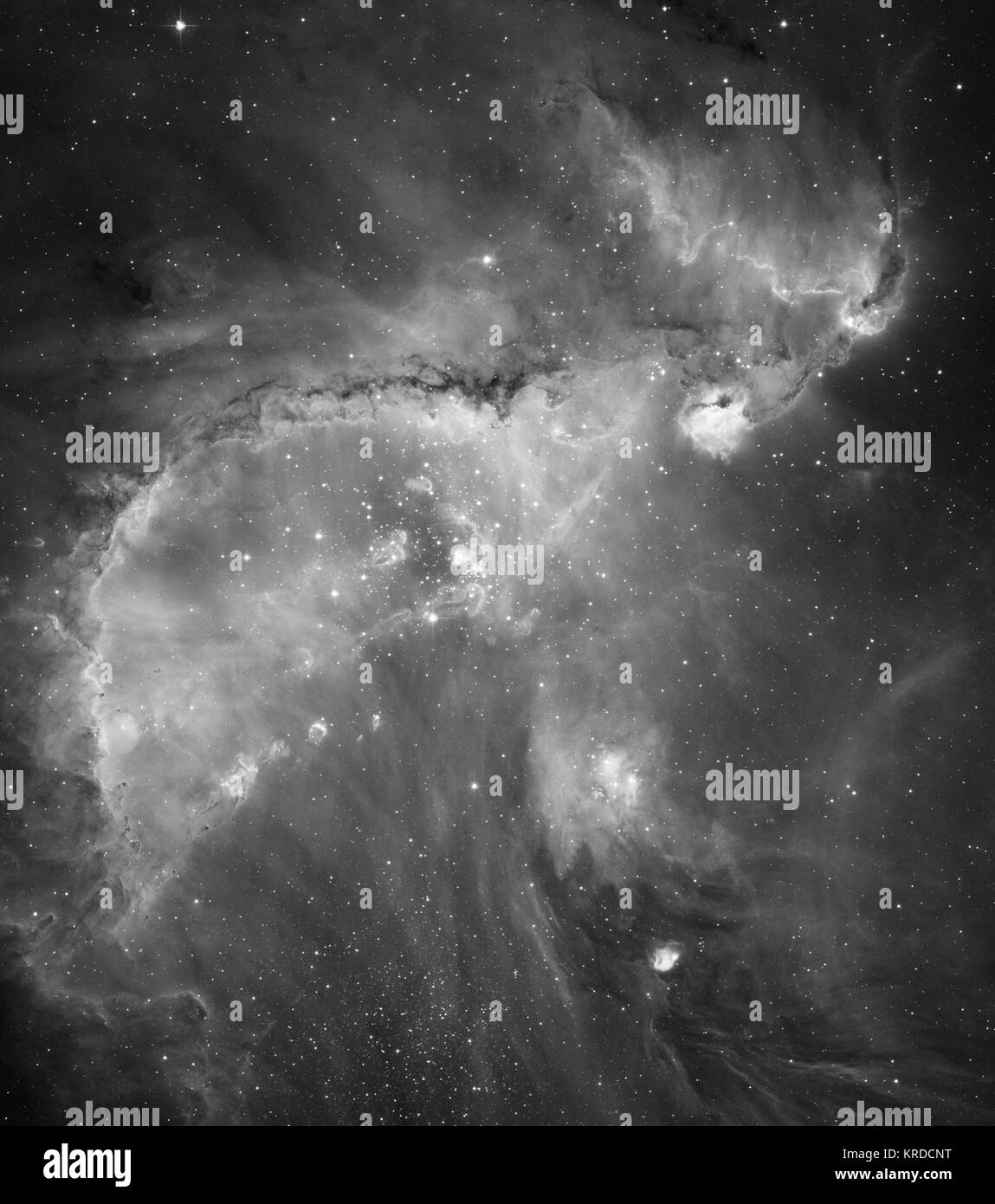 Captured hubble space telescope Black and White Stock Photos & Images