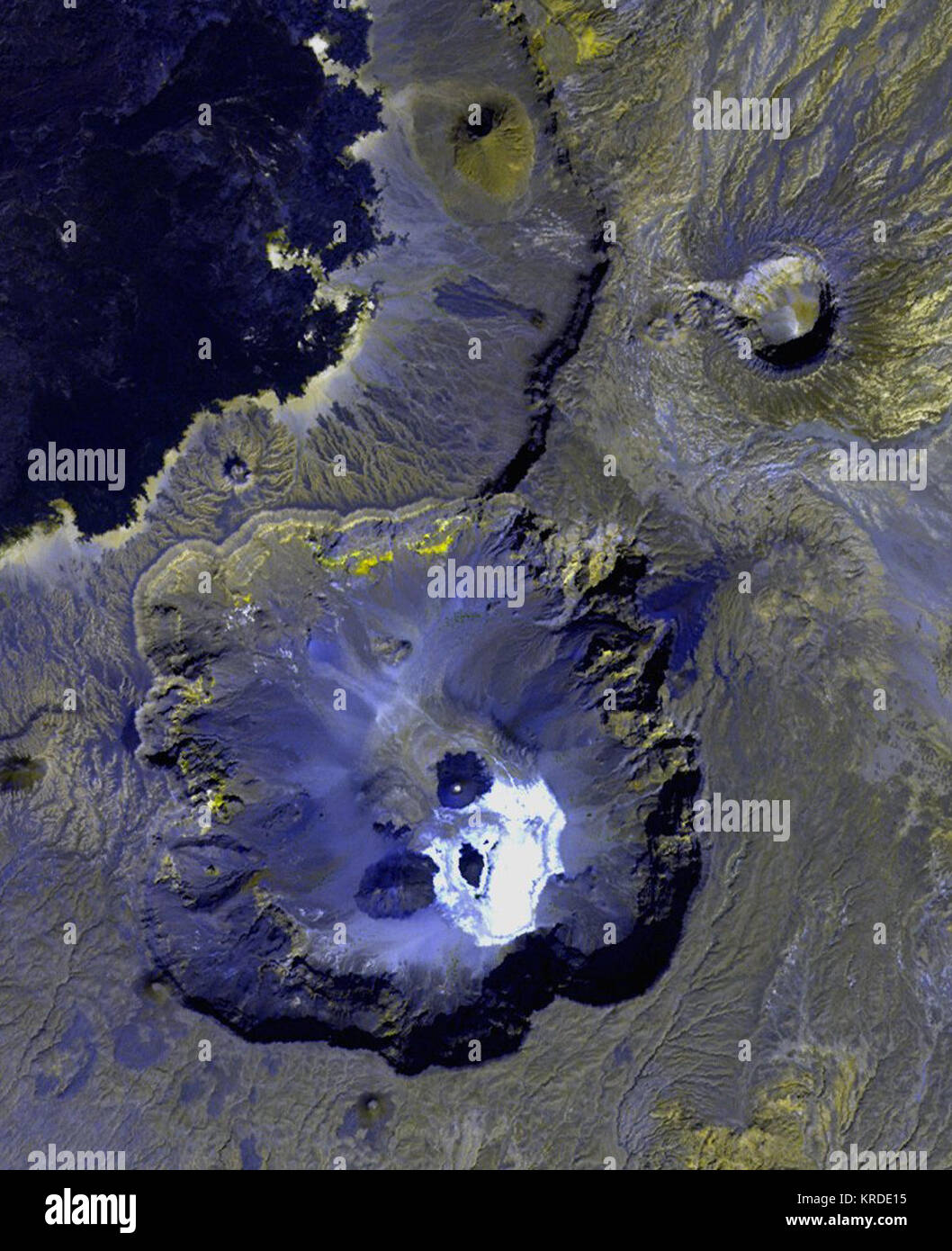 Trou au Natron (Toussidé) ASTER Stock Photo Alamy