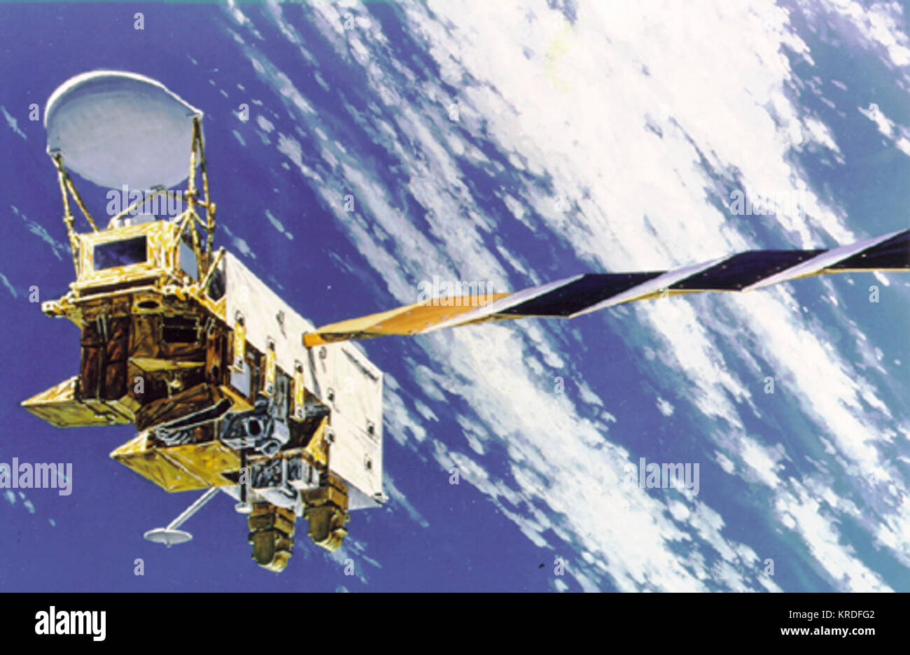 Aqua satellite simulation Stock Photo - Alamy