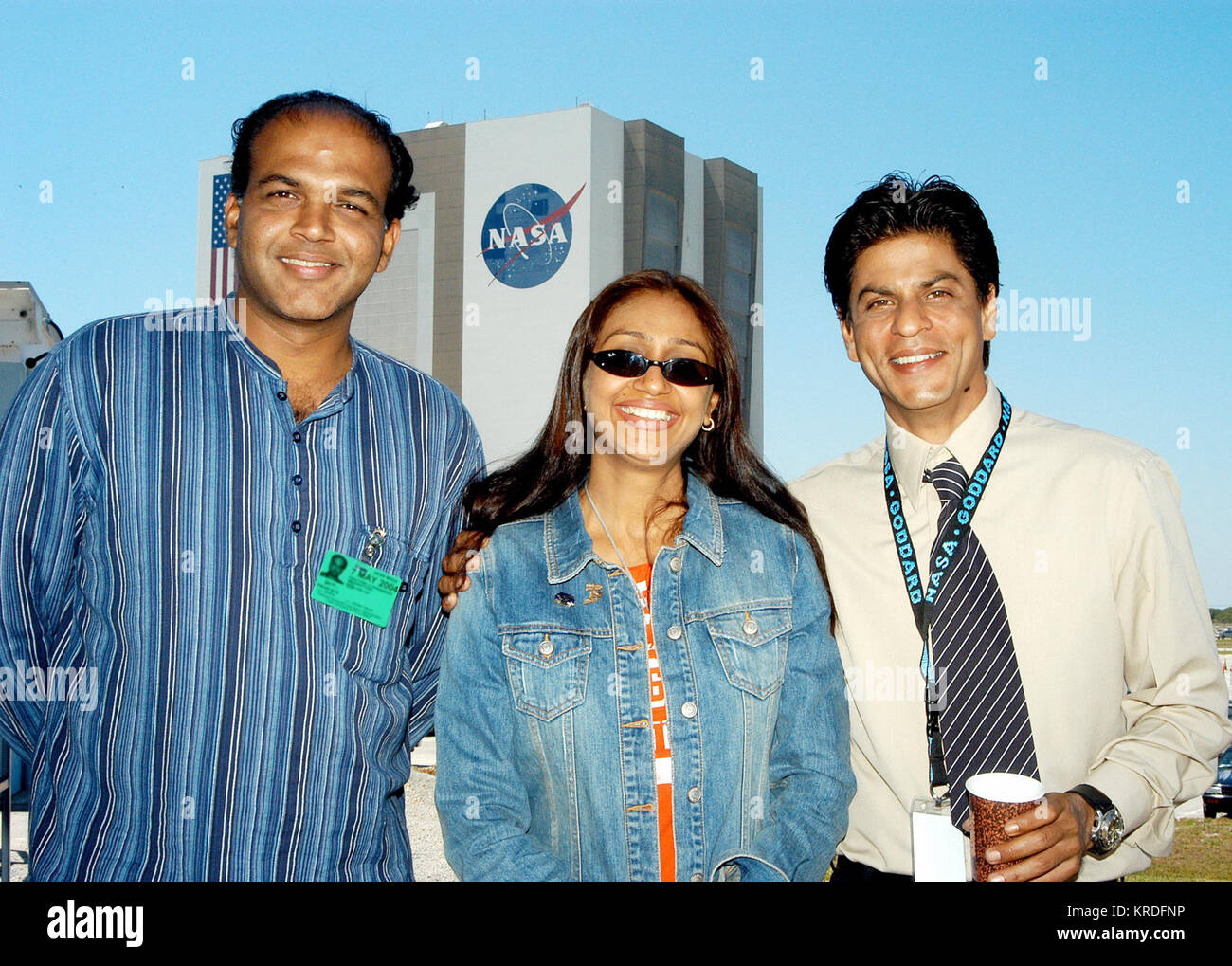 Ashutosh Gowariker, Sunita, Shahrukh Khan Stock Photo