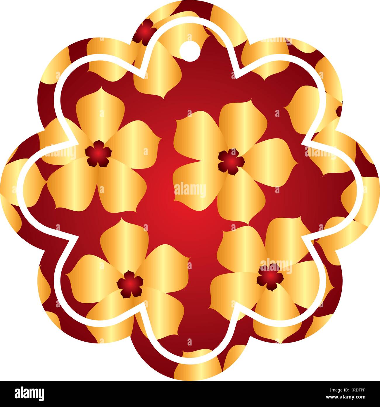 label-flower-chinese-pattern-flower-sakura-stock-vector-image-art-alamy