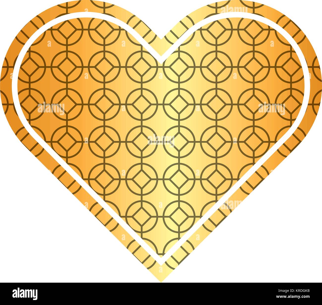 heart love rounded and rhombus style pattern Stock Vector Image & Art ...