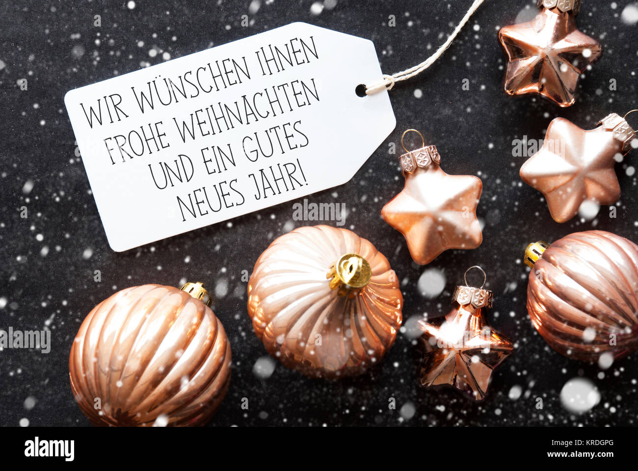 Label With German Text Wir Wuenschen Frohe Weihnachten Und Ein Gutes Neues Jahr Means Merry