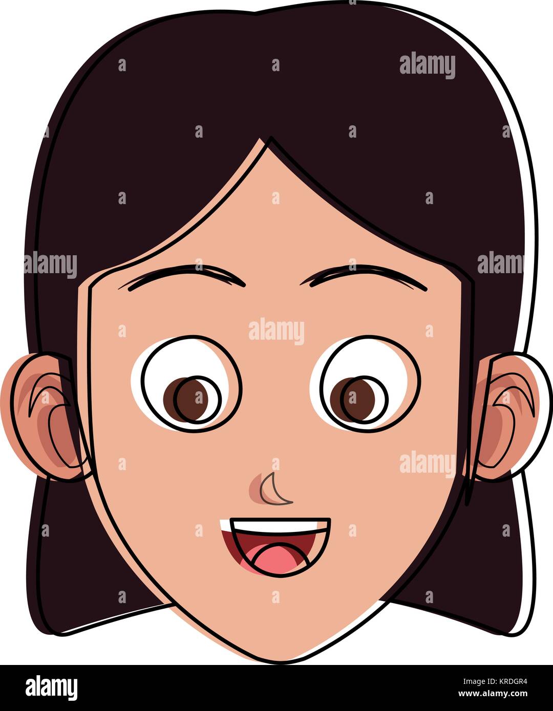 Young Woman Face Stock Vector Image And Art Alamy