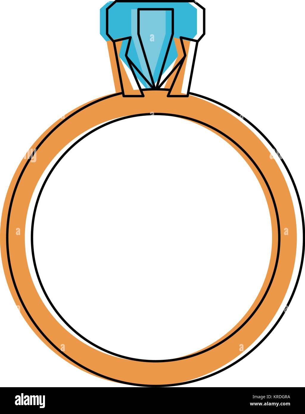 Wedding ring with diamond Stock Vector Image & Art - Alamy