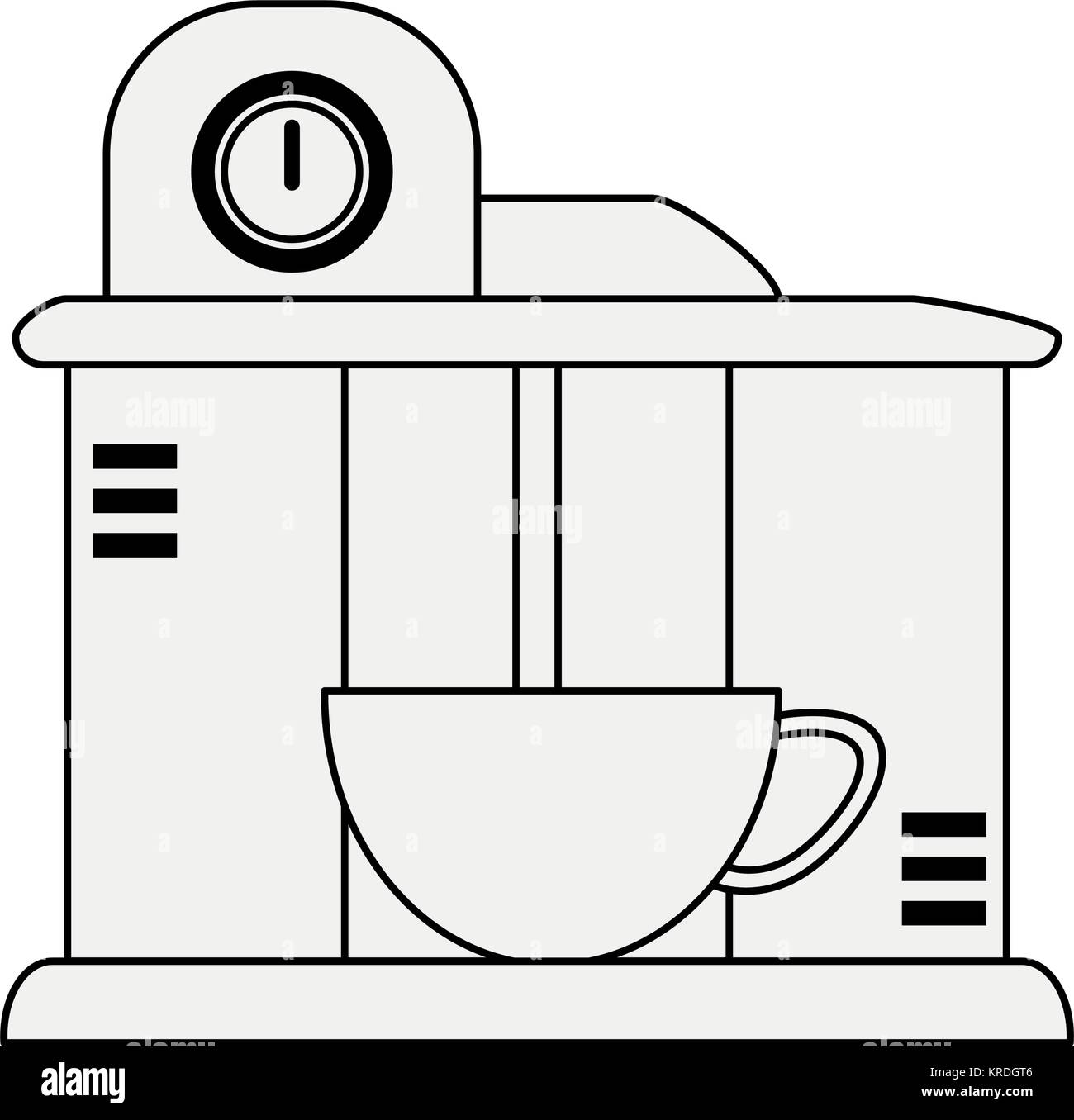 Modern coffee machine Stock Vector Image & Art - Alamy