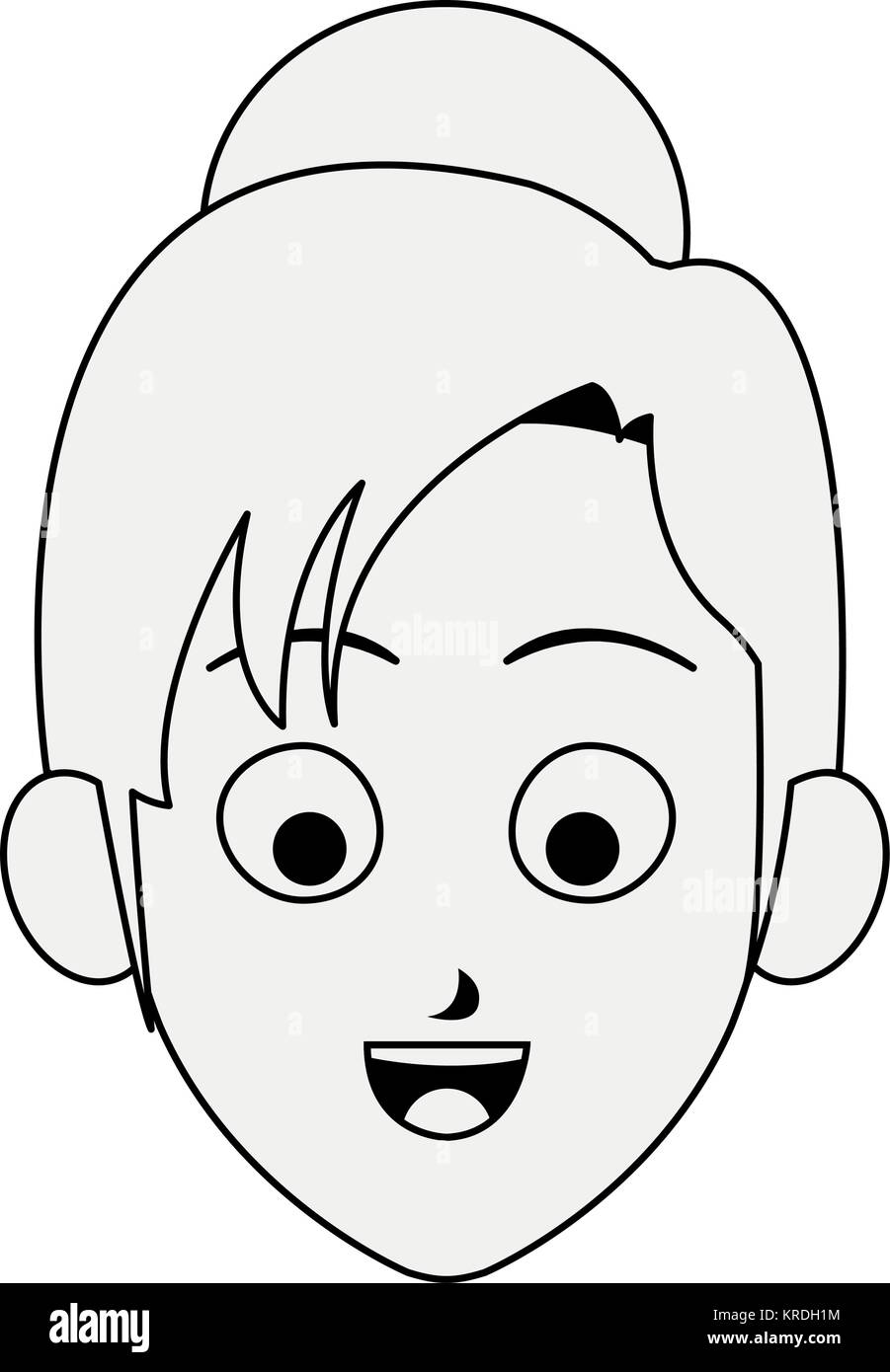 Young woman face Stock Vector Image &amp; Art - Alamy