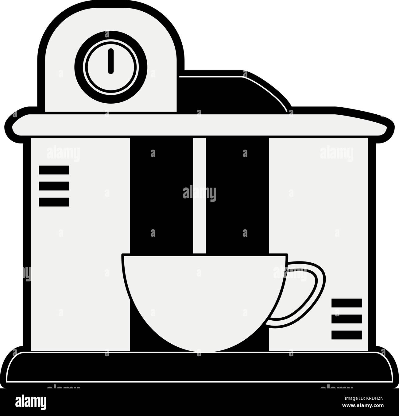 Modern coffee machine Stock Vector Image & Art - Alamy