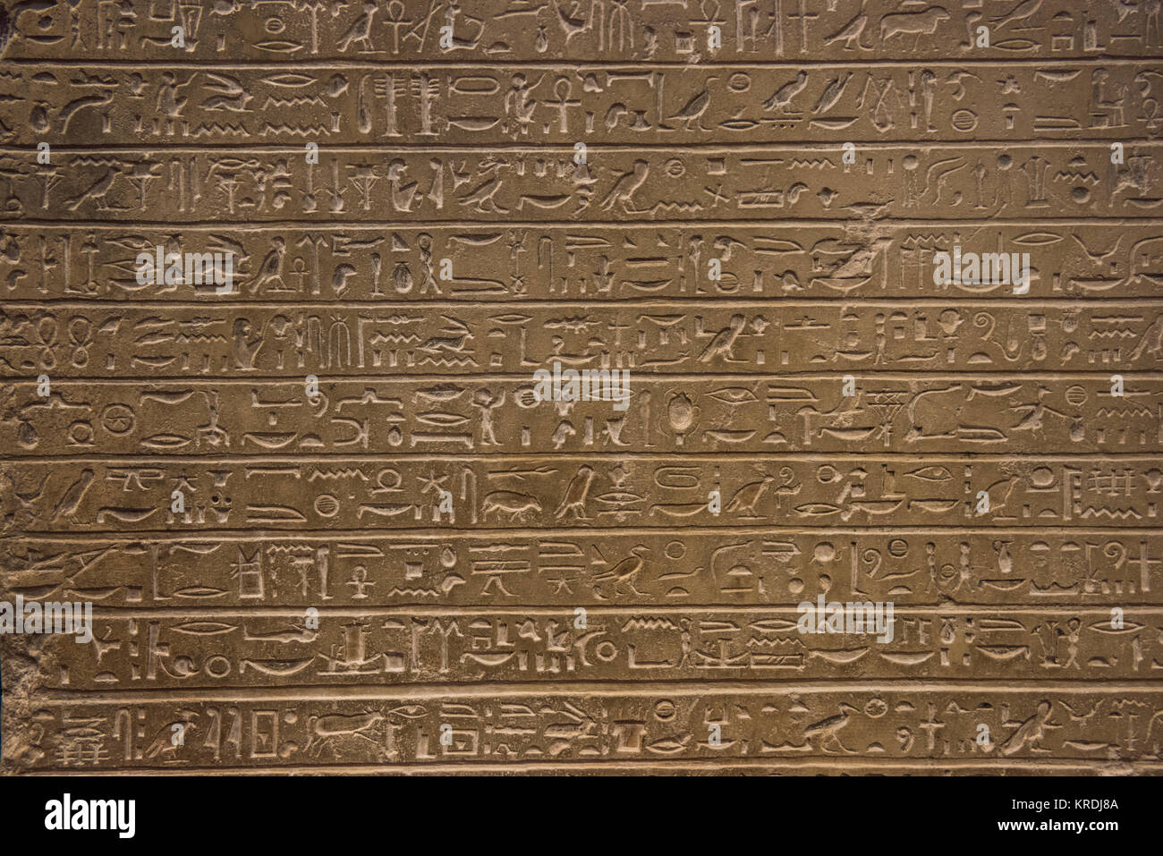 Egyptian hieroglyphs Stock Photo