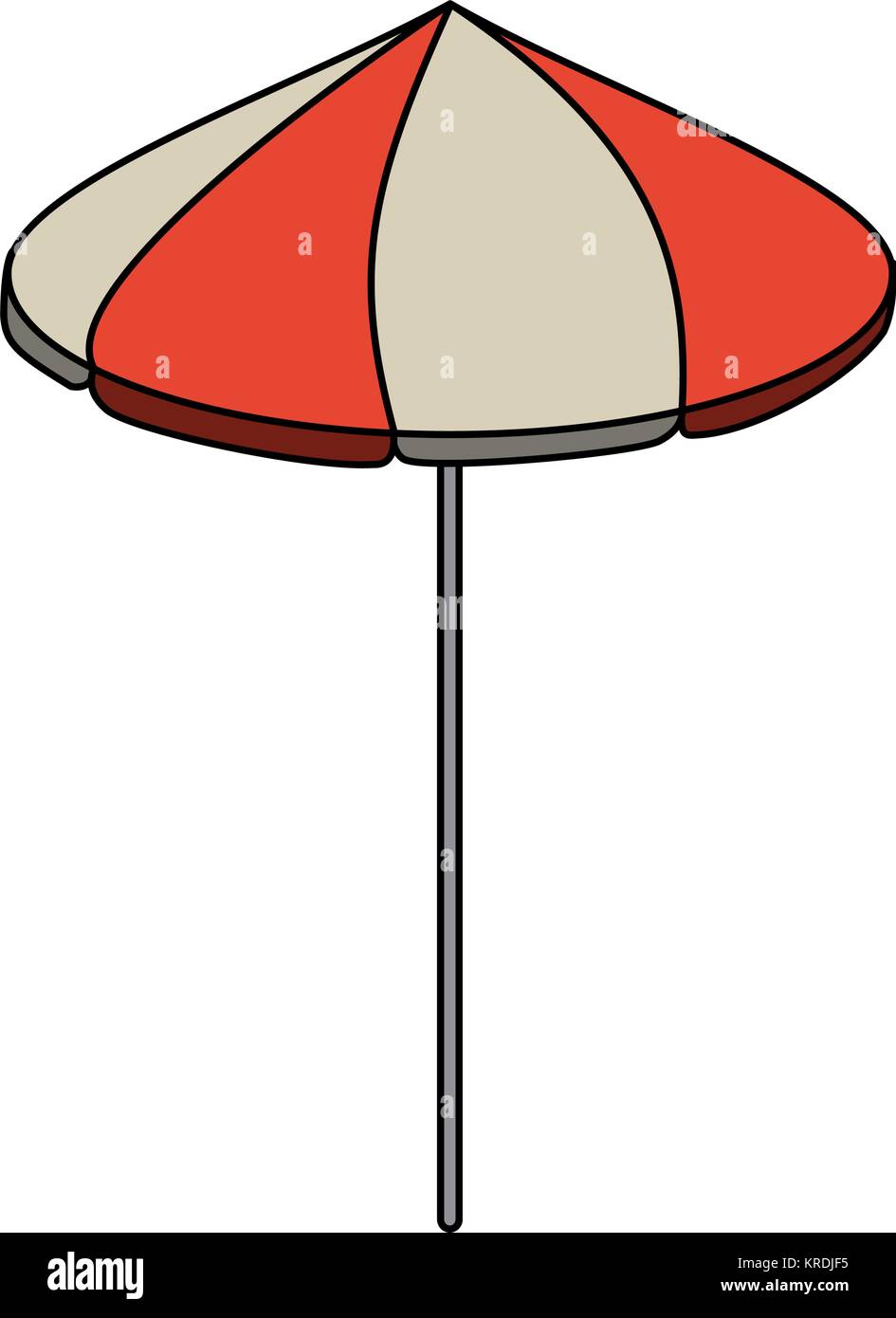 Beach umbrella isolated Stock Vector Image & Art - Alamy