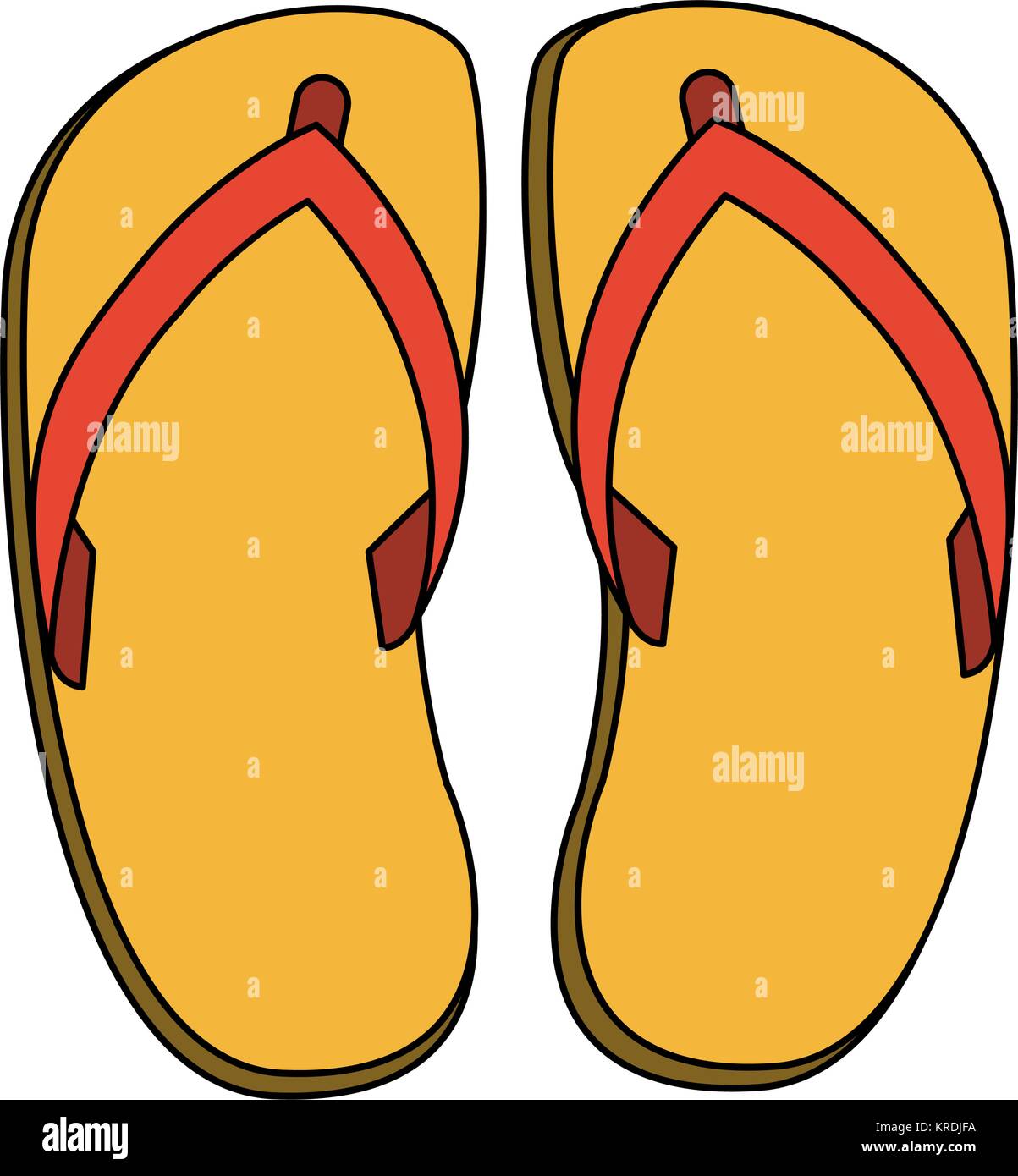 Beach flip flops Stock Vector Image & Art - Alamy