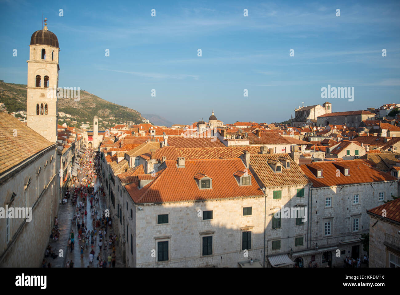 Rooftops and bell towers of Dubrovnik, Croatia Stock Photo - Alamy