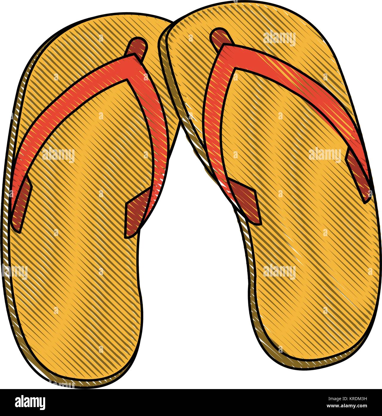 Beach flip flops Stock Vector Image & Art - Alamy