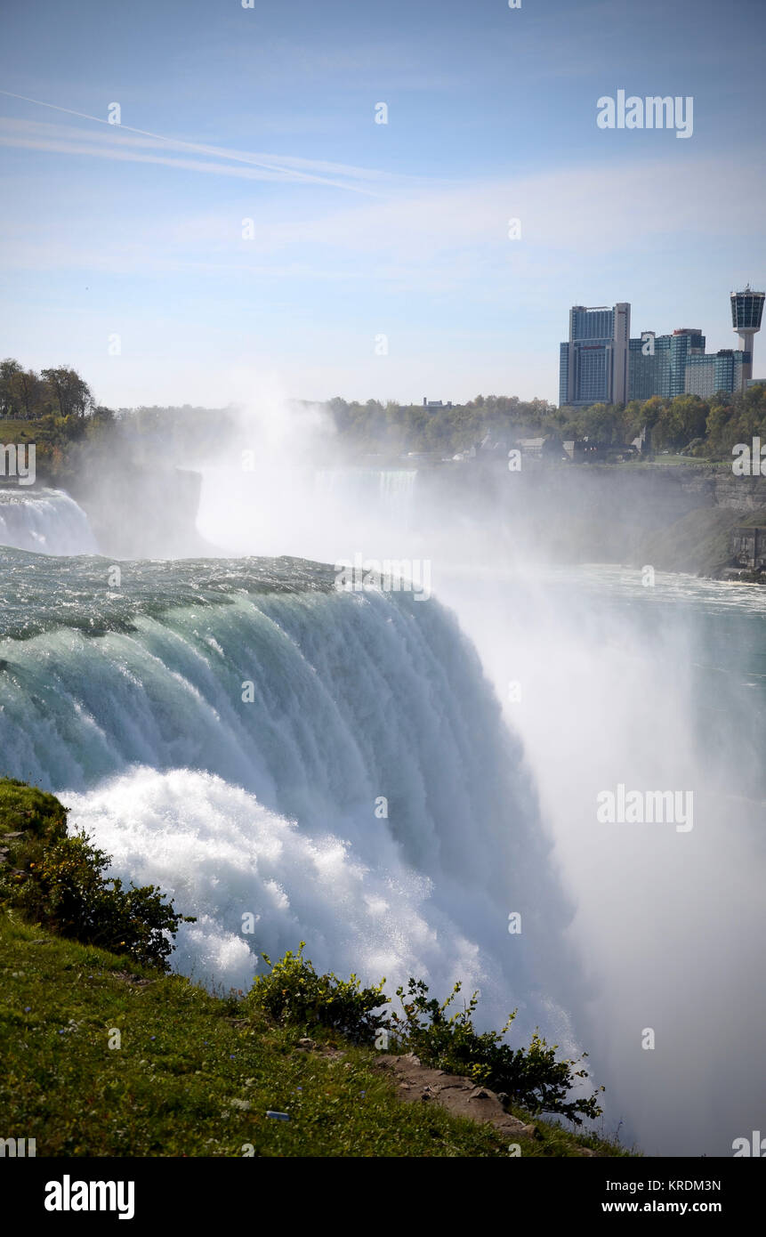 Niagara Falls From American Side, Buffalo, New York State, USA Stock ...