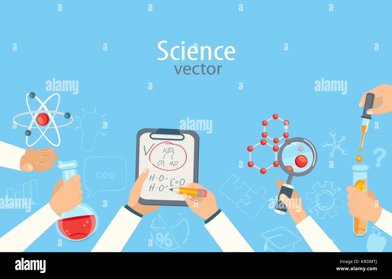 The concept of science and education. Stock Photo