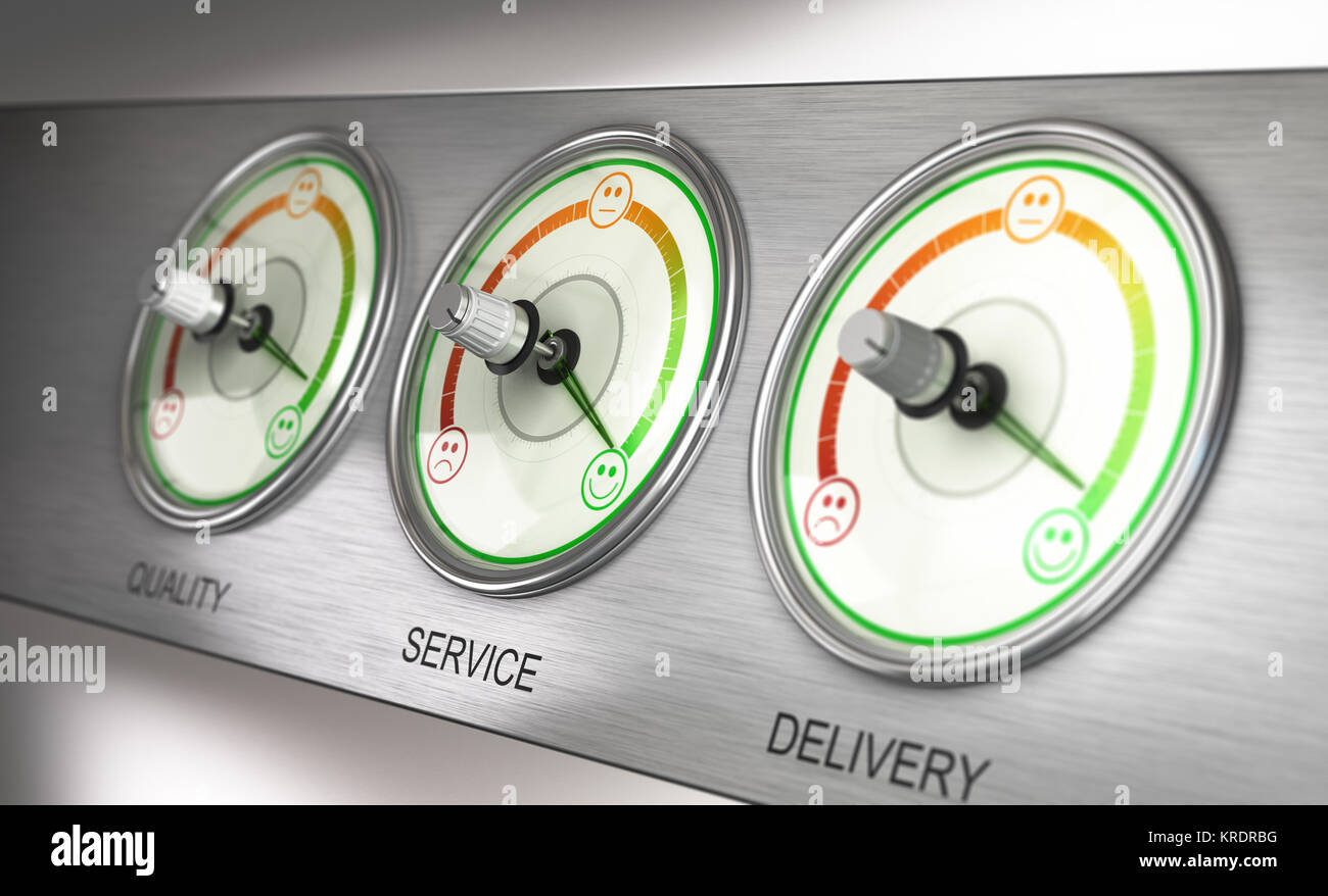 Customer Satisfaction Terminal Stock Photo Alamy