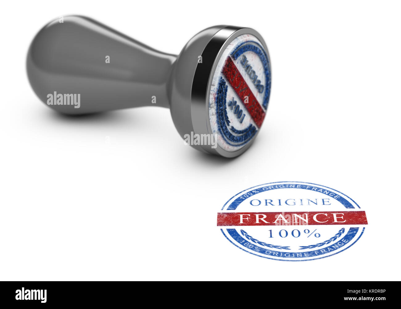 Rubber Stamp, Origine France Stock Photo Alamy