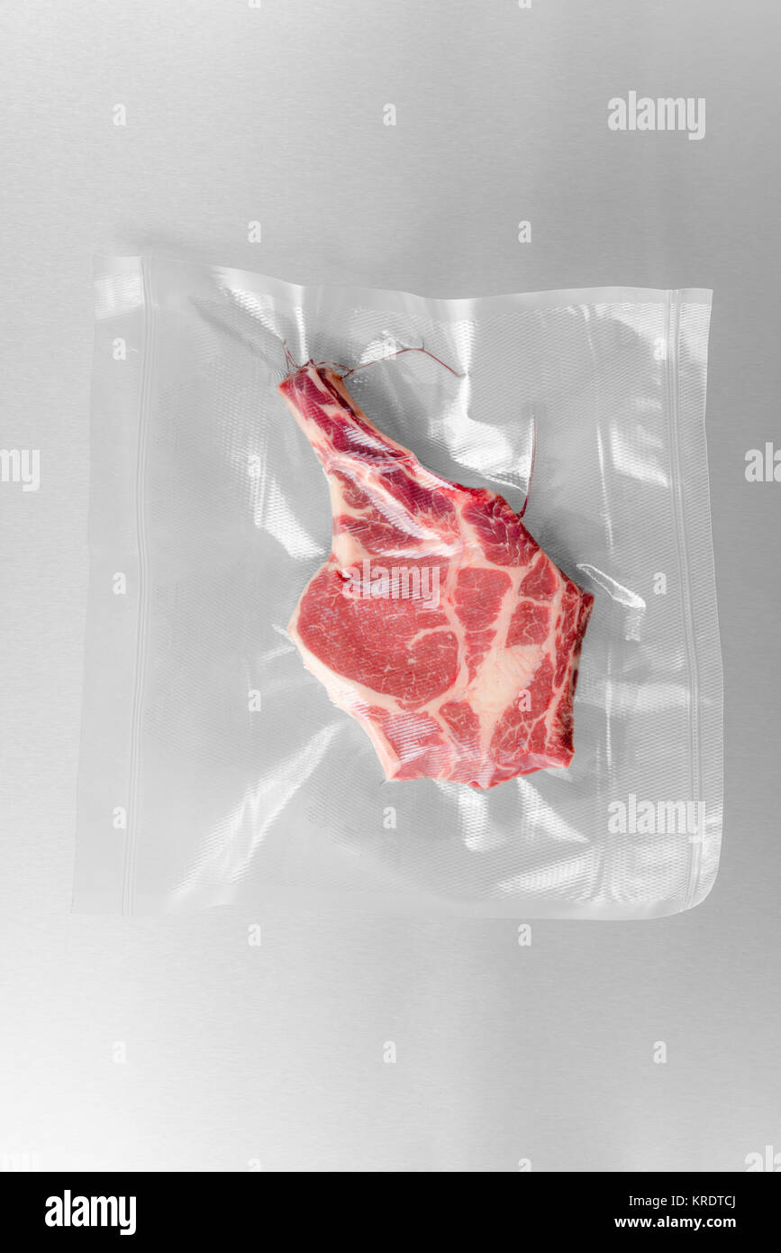 Vacuum sealed rib eye steak Stock Photo Alamy