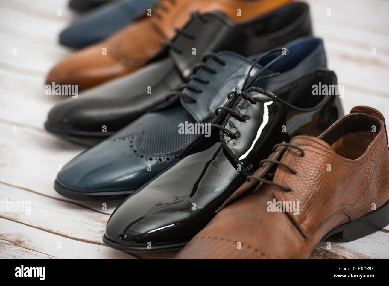 Men shoes collection different models and colors Stock Photo Alamy