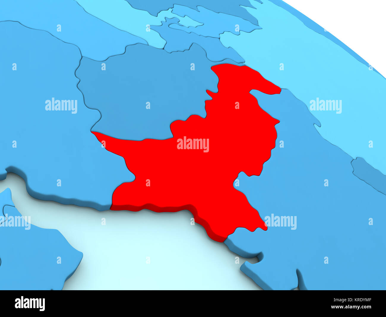 Map pakistan on political hi res stock photography and images Alamy