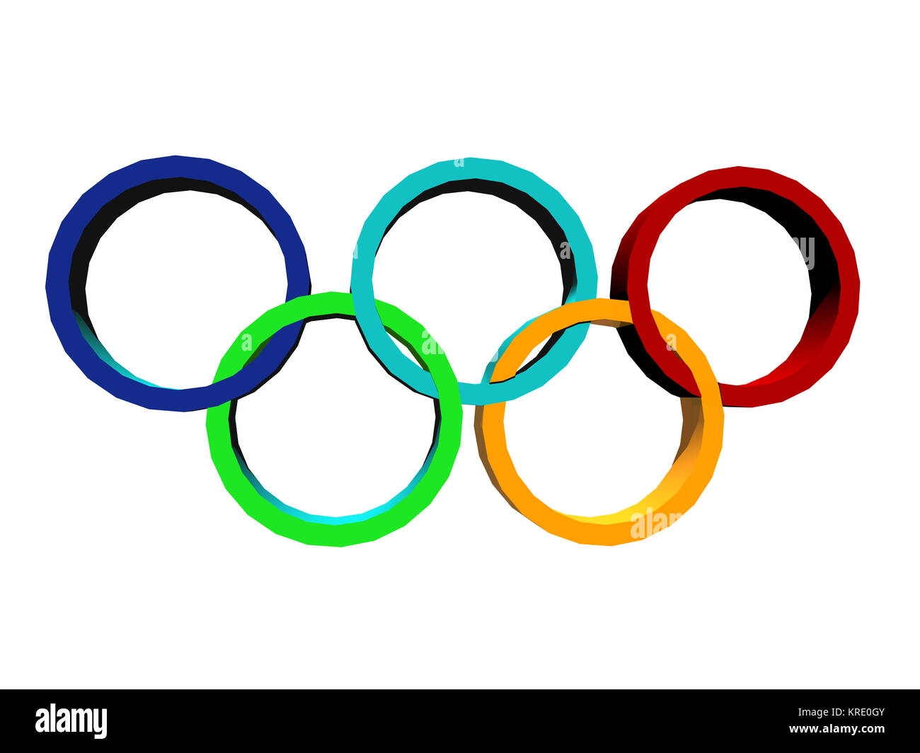 exempted olympic rings stock photo alamy