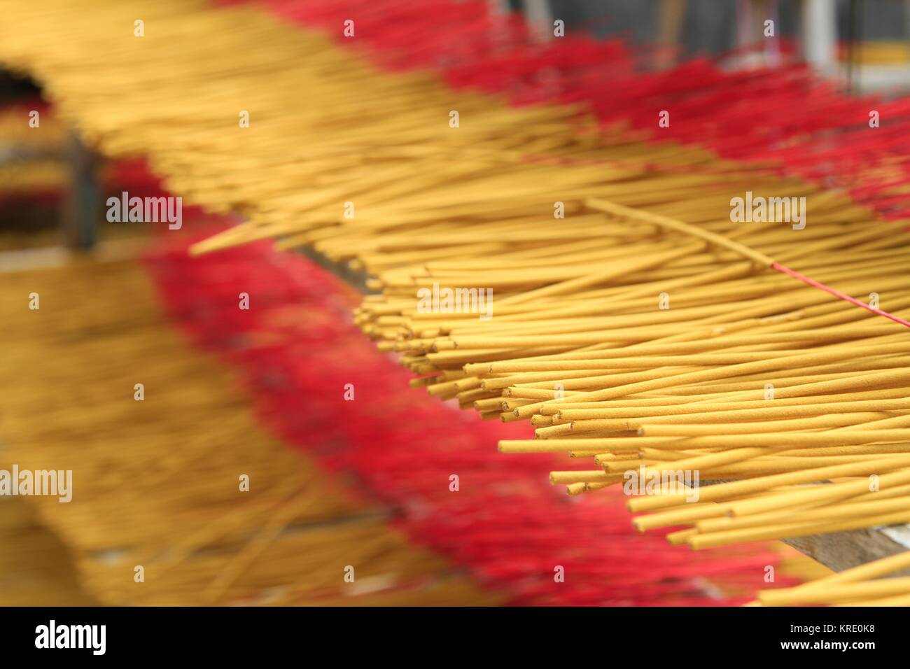 Incense production and drying, Mekong Delta, Vietnam Stock Photo Alamy