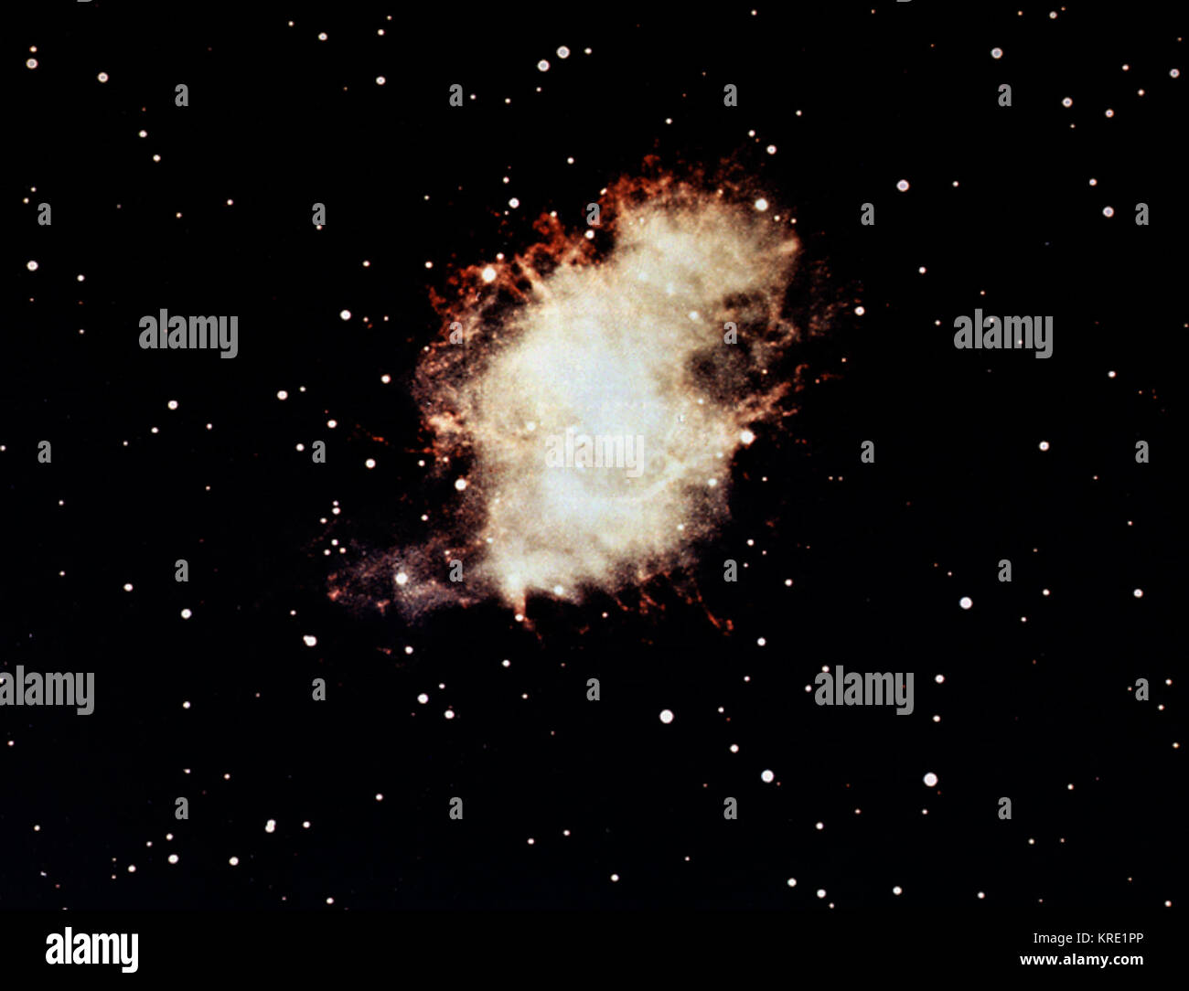 Crab Nebula Photograph By Hale Observatory Optical Telescope 1959 (MIX