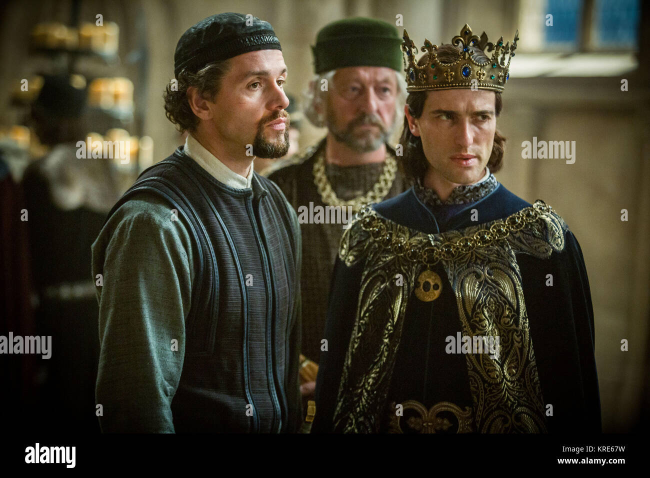 KNIGHTFALL, l-r: Julian Ovenden, Ed Stoppard as King Philip, (Season 1,  aired December 6, 2017). ©History Channel/courtesy Everett Collection Stock  Photo - Alamy
