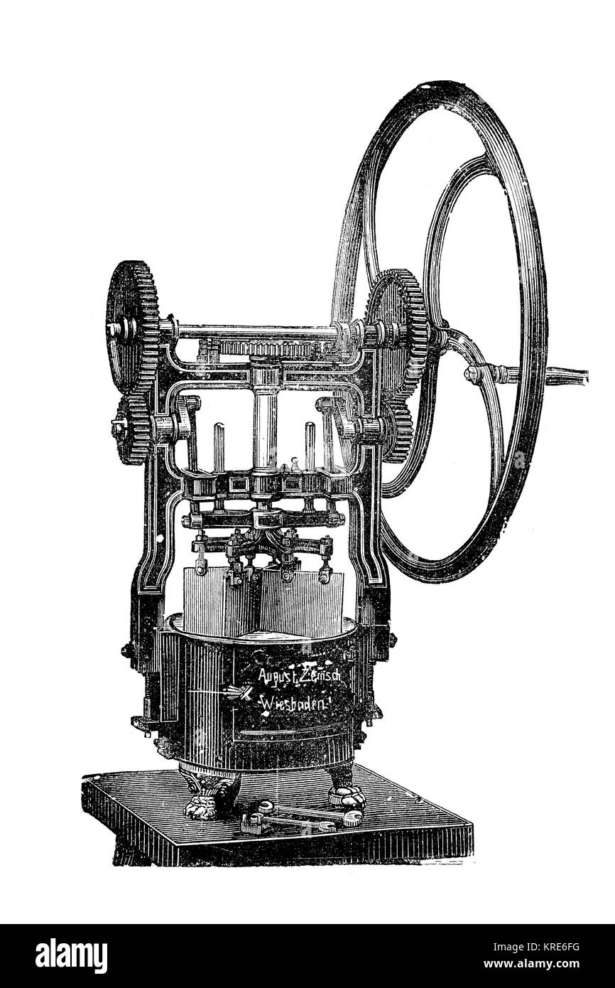 A Machine For Chopping Herbs And Roots By August Zemsch From Stock Photo Alamy