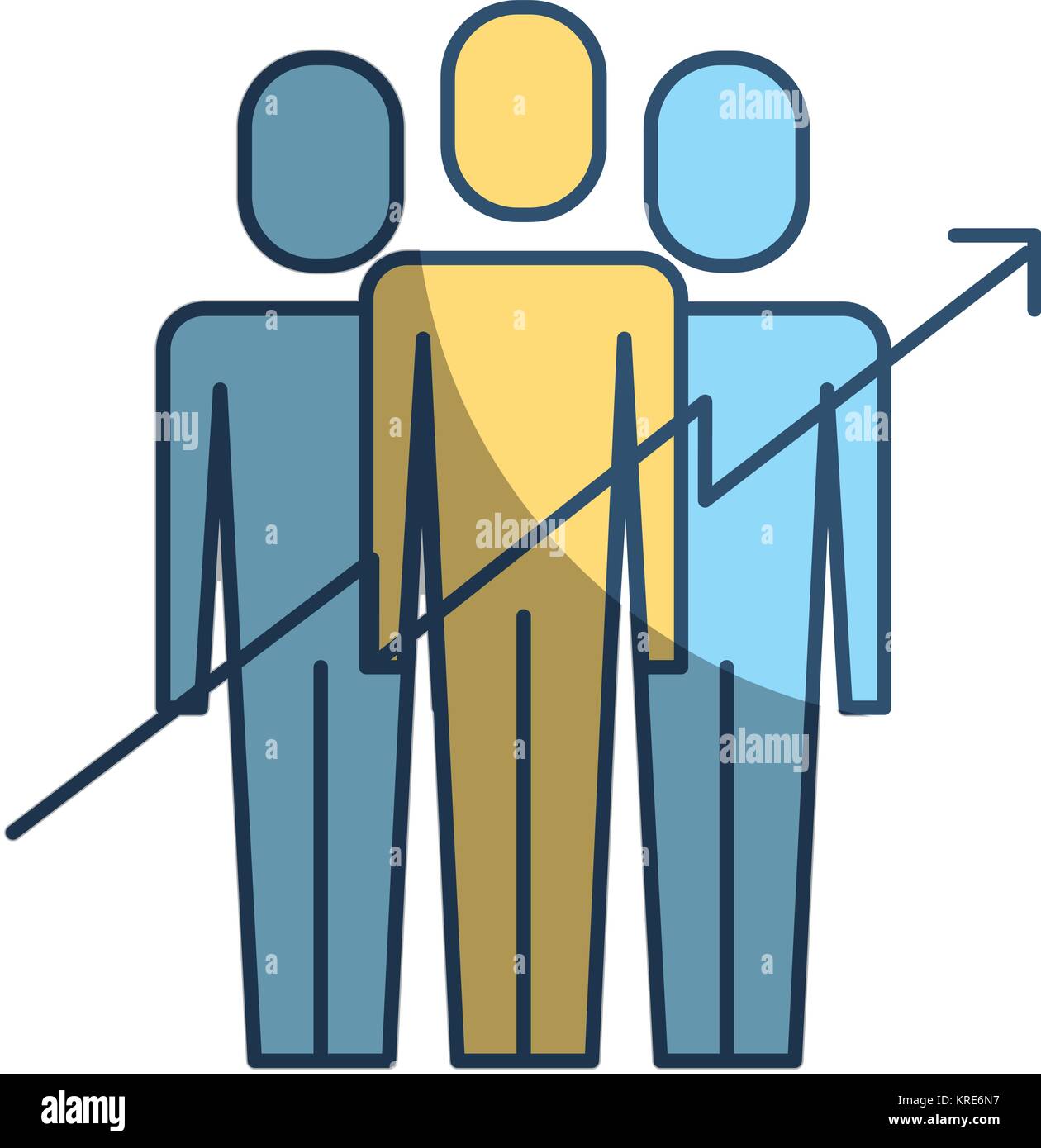 teamwork people growth arrow profit financial Stock Vector Image & Art ...