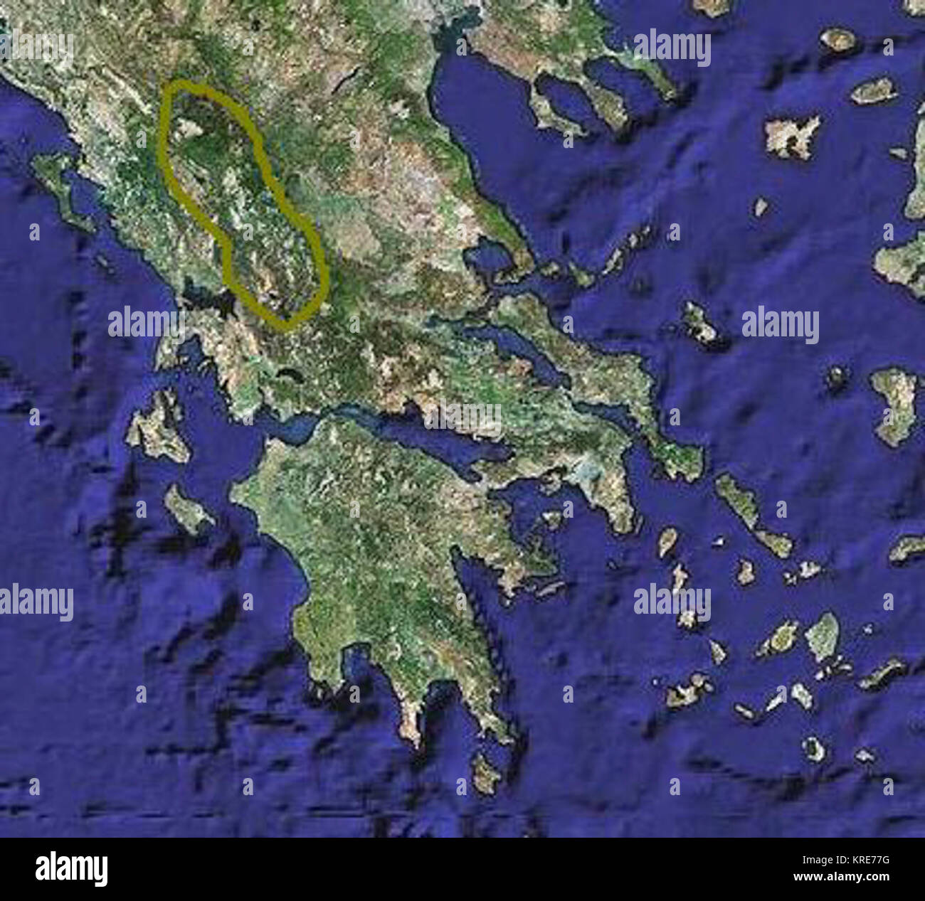 Pindus Map Hi Res Stock Photography And Images Alamy Pindus Map KRE77G 