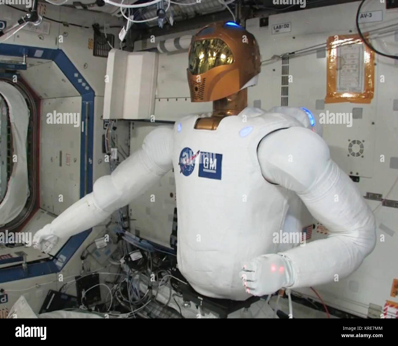 R2 Nasa Robonaut2 - first movement aboard ISS Stock Photo - Alamy