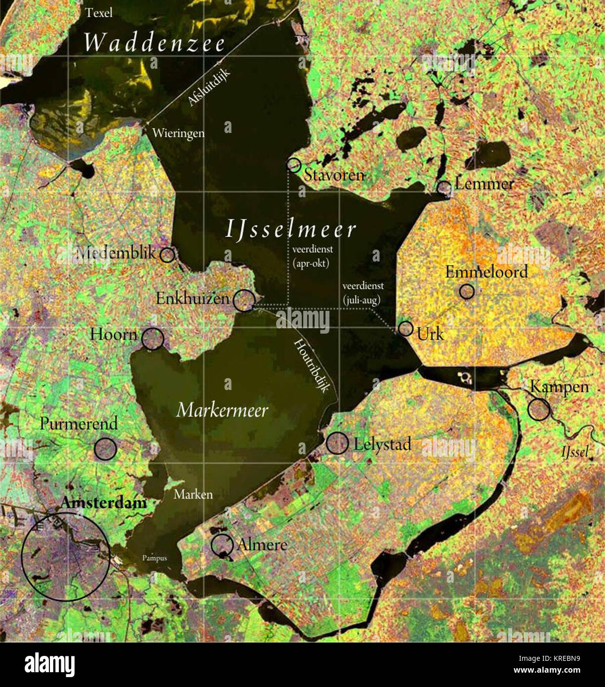 Netherlands satellite image hi-res stock photography and images - Alamy