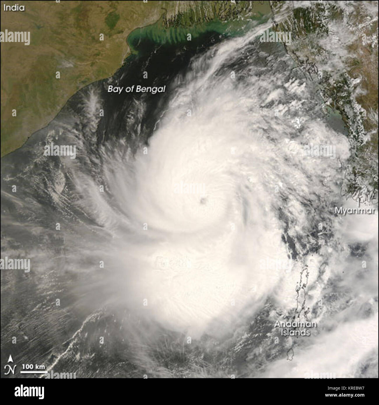 Cyclone Nargis 2008 Stock Photo