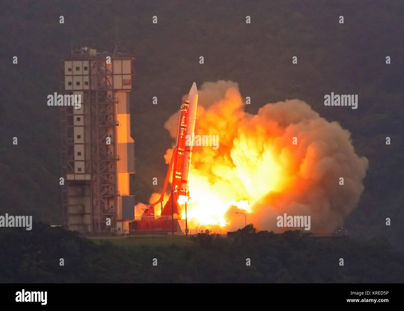 M-V launching ASTRO-E2 Stock Photo - Alamy