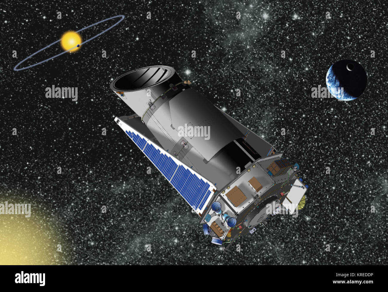 Telescope Kepler-NASA Stock Photo