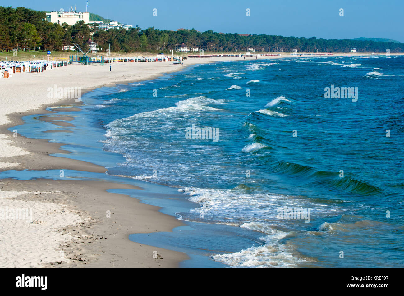 Ostseebad Binz, Sandy beach Stock Photo Alamy