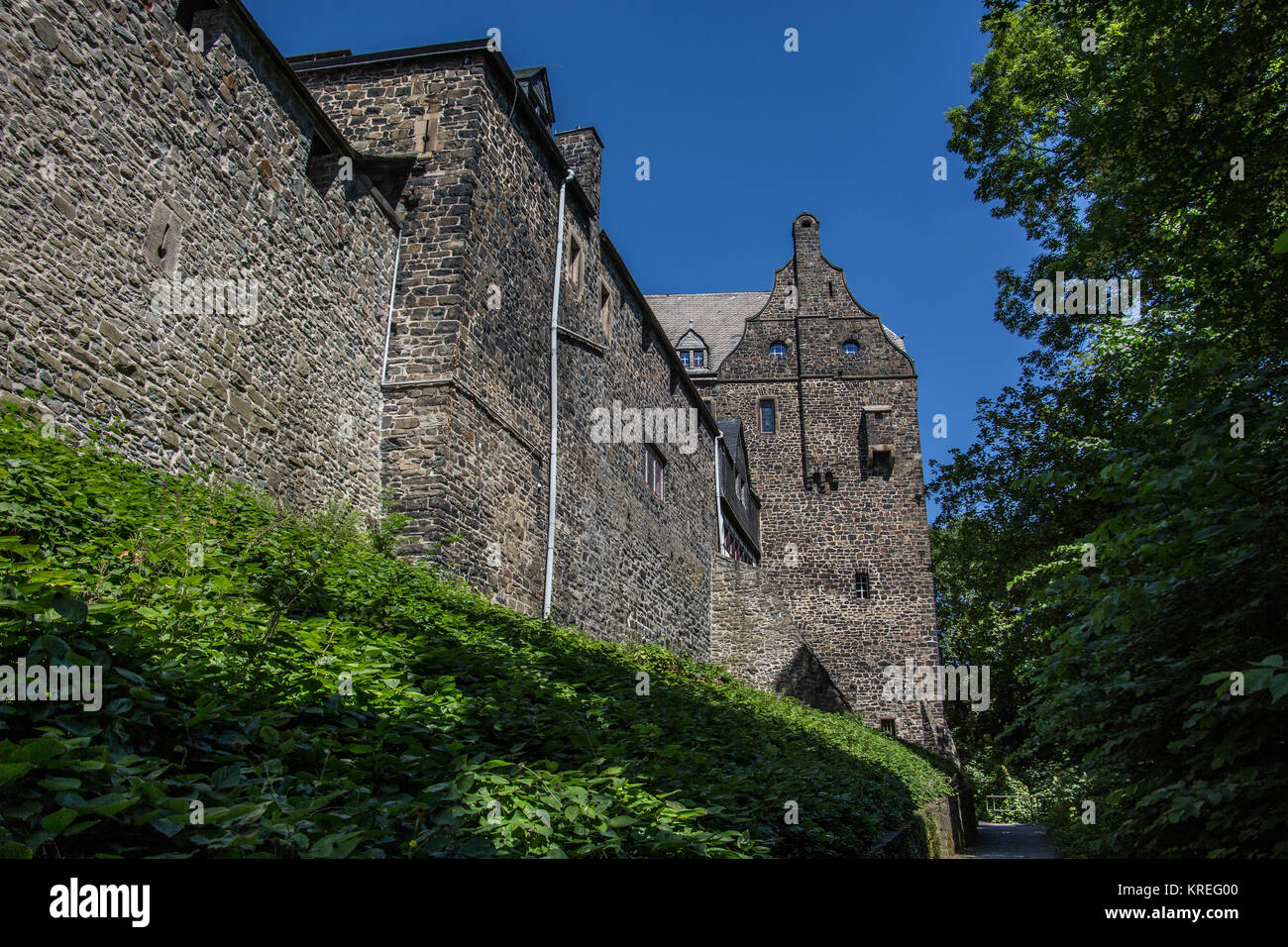 Burg Altena im Märkischen Kreis Stock Photo