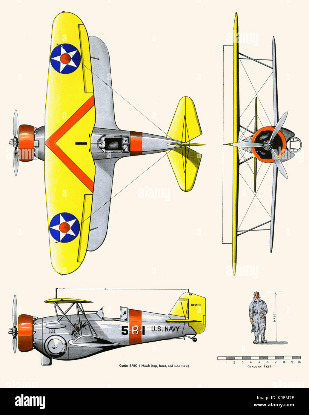 Curtiss BF2C-1 Hawk Stock Photo
