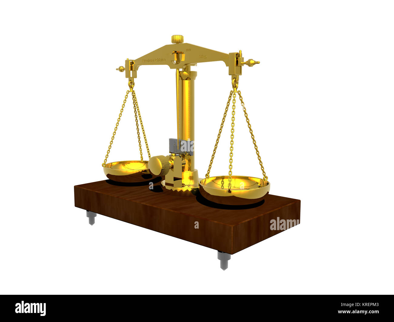 Hand held beam balance scale silhouette Royalty Free Vector