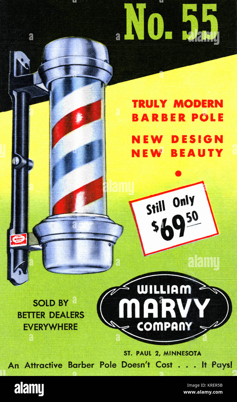 No. 55 Truly Modern Barber Pole Stock Photo Alamy