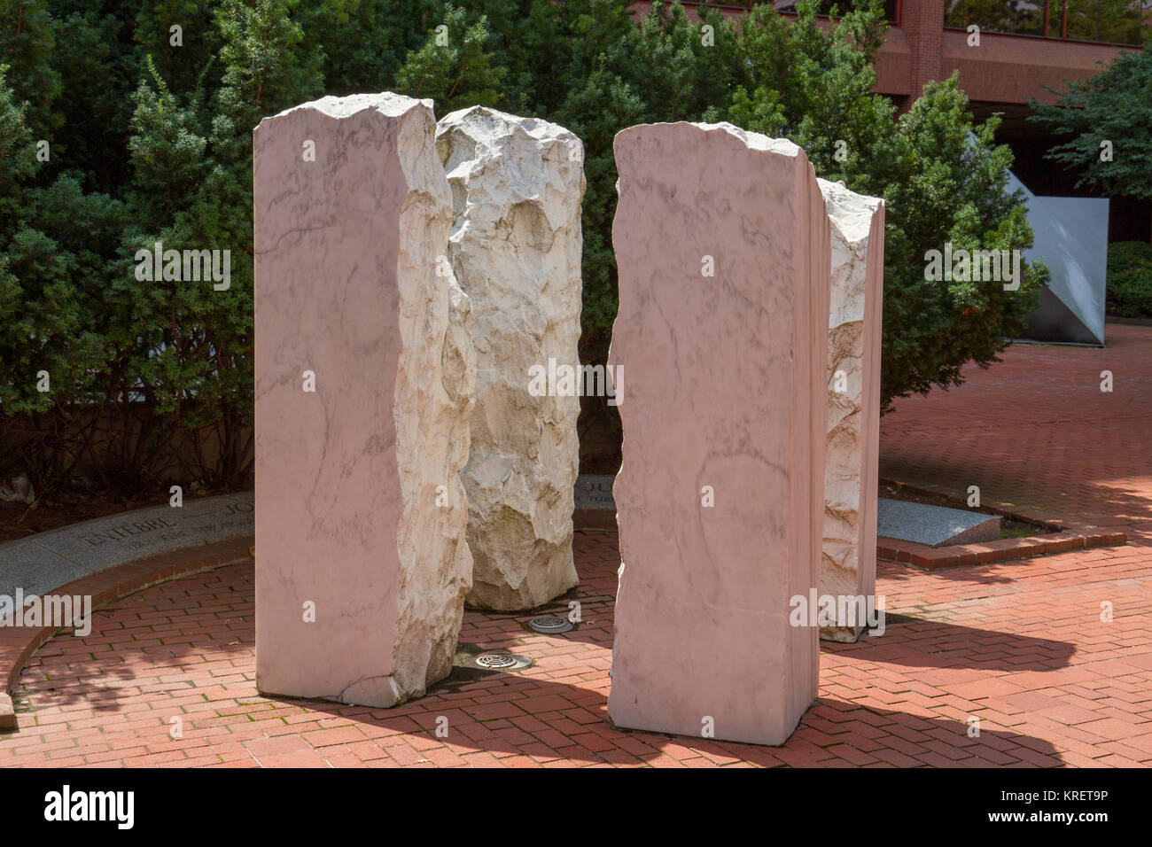 The Jonathan Netanyahu Memorial (Memorial to the Israeli victims of the Entebbe raid) in Philadelphia, Pennsylvania, United States. Stock Photo