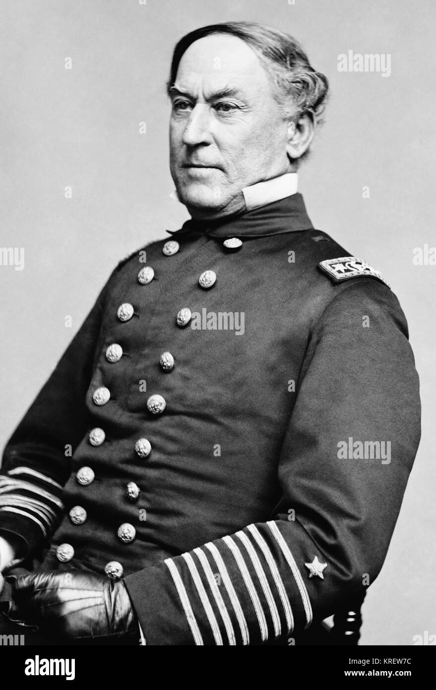 Admiral David G. Farragut Stock Photo
