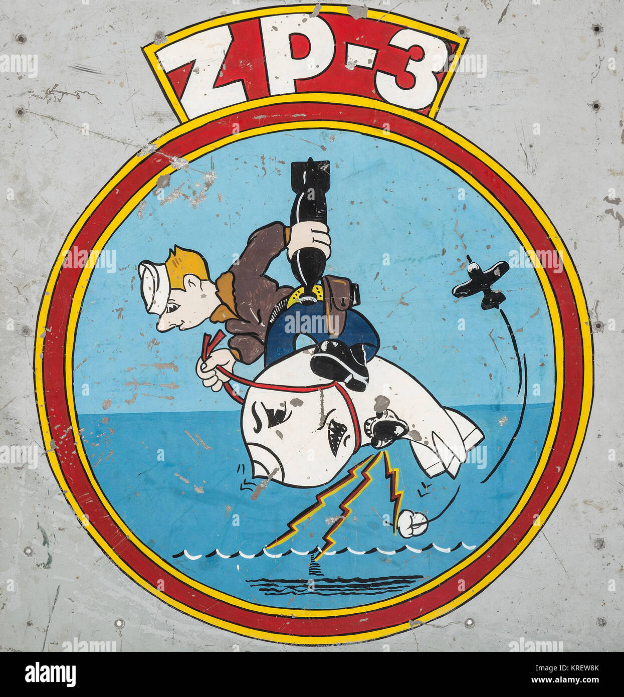 ZP-3 Airship Anti Submarine Squadron Stock Photo