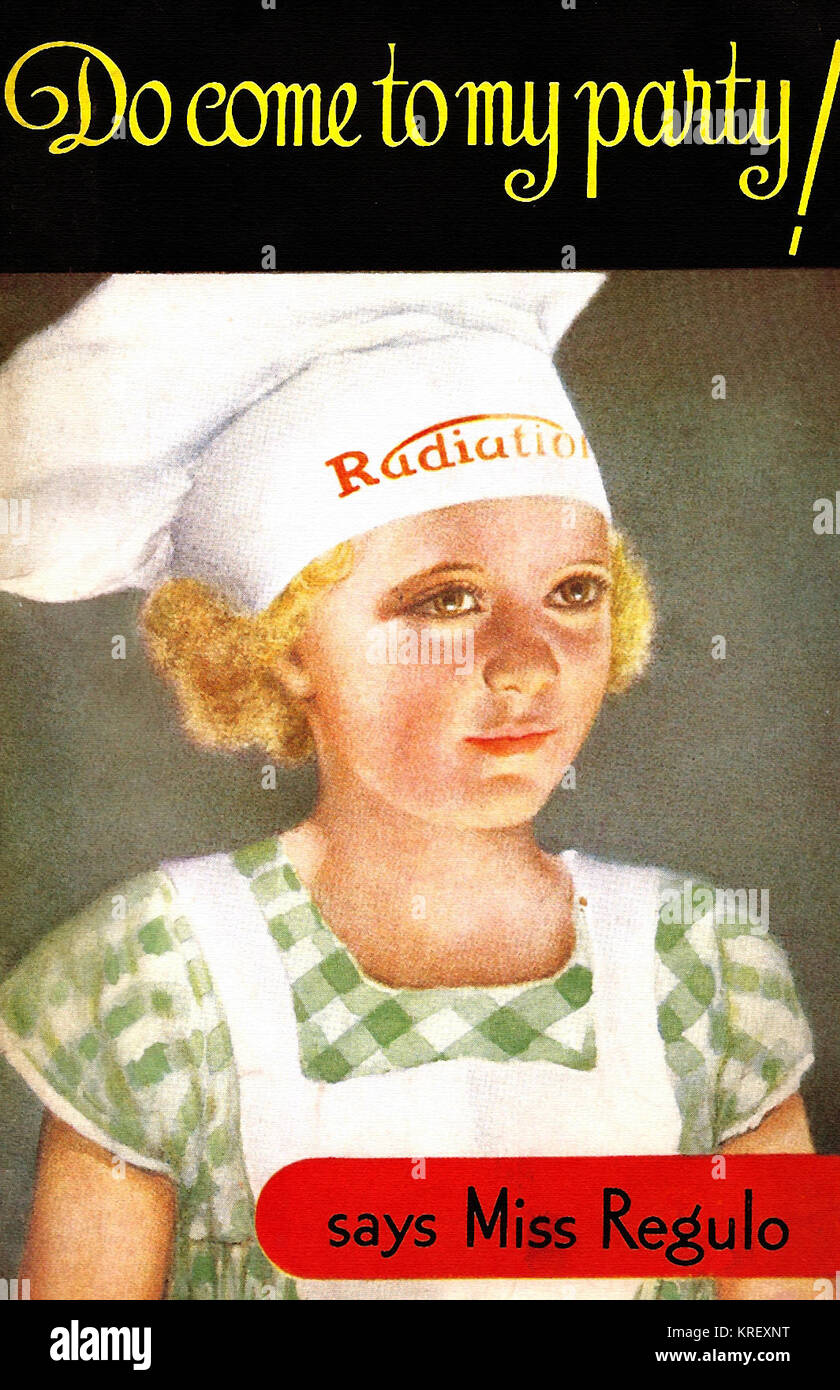 Do come to my party! - says Miss Regulo - recipe book cover, c1935 Stock Photo