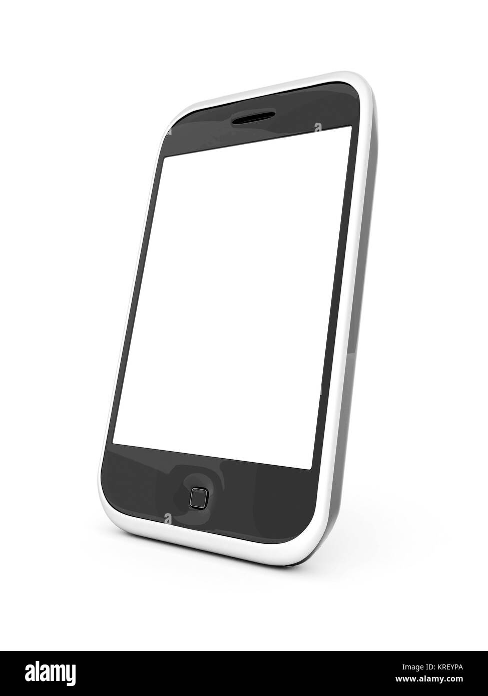 Image smartphone isolated on a white background Stock Photo - Alamy