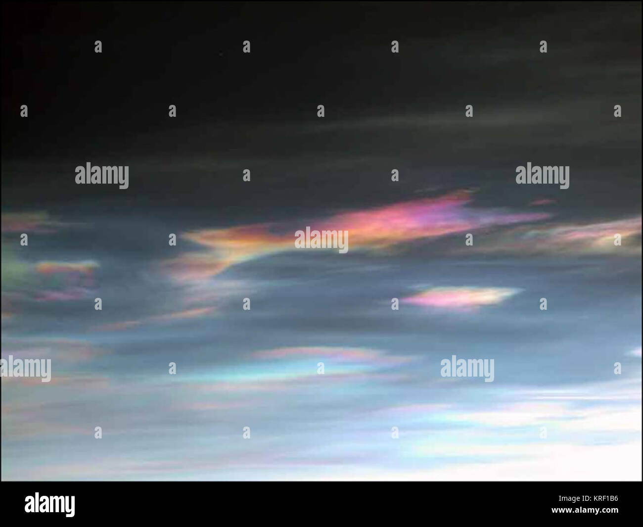 Nube polar esratosferica Stock Photo